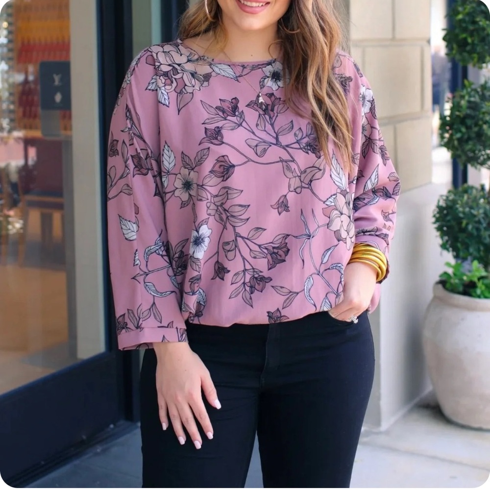 Rose Floral Doman Top